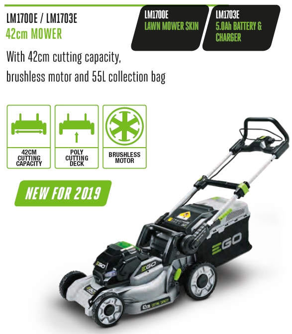 1700e EGO 42CM PUSH MOWER LM1700E