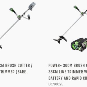 EGO 30CM BRUSH CUTTER / 38CM LINE TRIMMER BC3800E