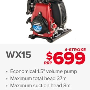 HONDA VOLUME PUMPS WX15