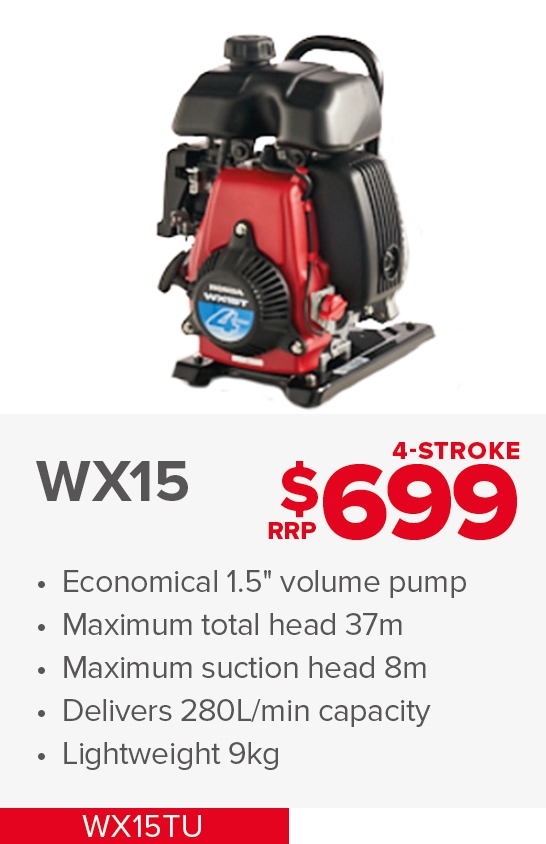 WX15TU HONDA VOLUME PUMPS WX15